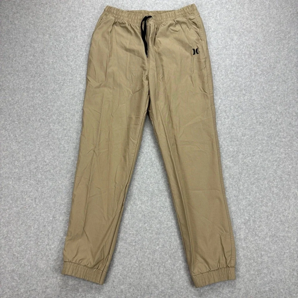 Hurley Jogger Pants Boys 18/20 Tan Stretch Performance H2O-Dri Lightweight Teen‎